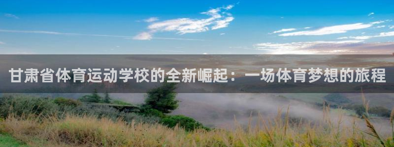 vsport体育官方正版app娱乐：甘肃省体育运动学校的全新