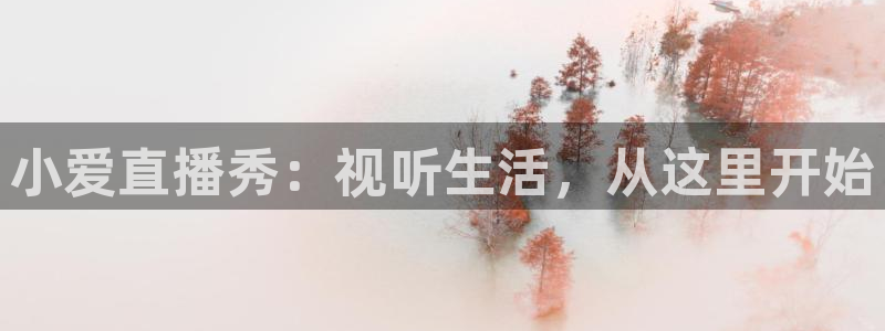 so米体育比赛视频直播：小爱直播秀：视听生活，从这里开始
